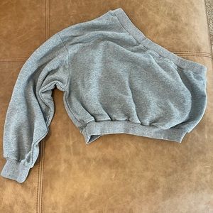 One Shoulder Sweatshirt